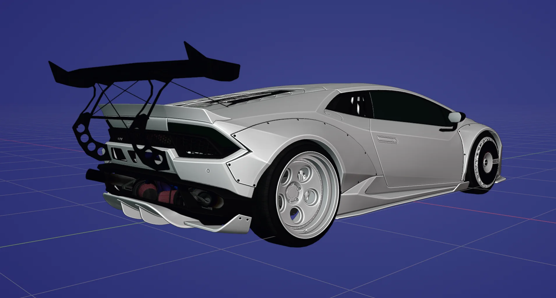 Lamborghini automotive 3D render